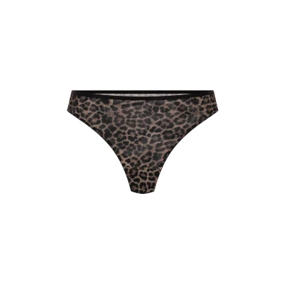 Abbildung von Hunkemöller Leopard Hochgeschnittener String Tara Schwarz