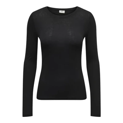 Abbildung von JDY SUMA Oneck NOOS Langarmshirt, Damen, Größe: XL, Black