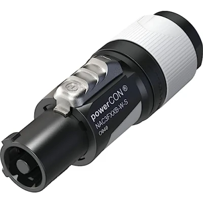 Abbildung von Neutrik NAC3FXXB W S Netzstecker powerCON Anschluss, gerade Gesamtpolzahl: 2 + PE 16 A Grau 1 Stk