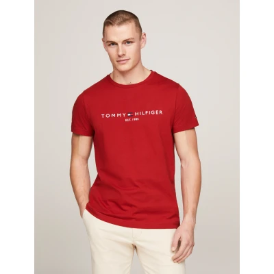 Abbildung von Tommy Hilfiger LOGO TEE Tshirt print, Herren, Größe: 3XL, Dark magma