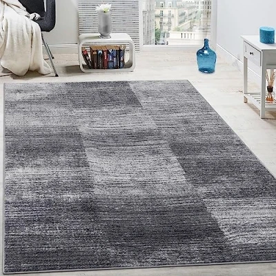Abbildung von Paco Home Läufer &quot;ECE 917&quot;, rechteckig, Teppich Läufer, Kurzflor, modernes Karo Design, melierte Optik