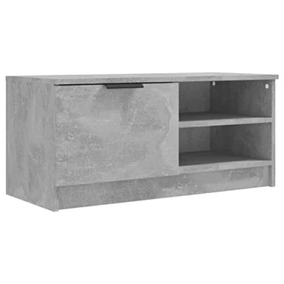 Abbildung von vidaXL TV Schrank Lowboard Möbel Tisch Board Sideboard Fernsehschrank Fernsehtisch HiFi Betongrau 80x35x36,5cm Holzwerkstoff