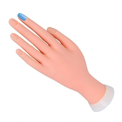 Abbildung von Übungsvorlage für Nägel, weich, Kunststoff, die Ausbildung von Fake Nail Art, Maniküre, DIY, hautfarben, 9,3 x 6,0 24,5 cm