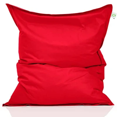 Abbildung von Green Bean Sitzsack Square (Indoor Bag XXL 140x180cm 380 Liter, Kinder &amp; Erwachsene Bag), EPS Perlen Füllung Riesensitzsack Groß Liegekissen Sitzkissen