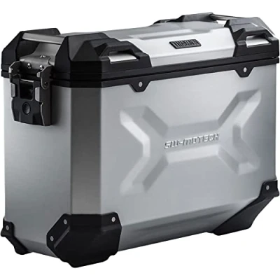 Abbildung von SW MOTECH TRAX ADV M Aluminium Seitenkoffer 37L, Links, Silbern
