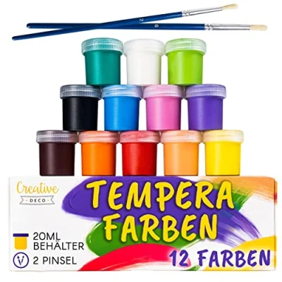 Abbildung von Creative Deco Fingerfarbe Fingerfarben Kinder Ungiftig Bastelfarben, auf Wasserbasis