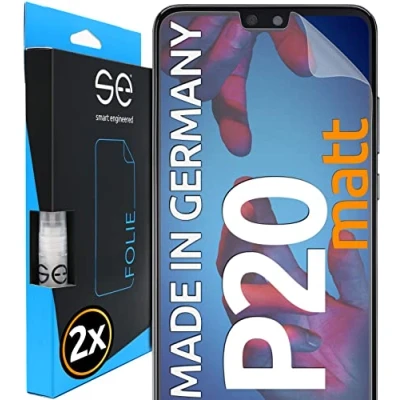 Abbildung von smart engineered [2 Stück] Entspiegelte 3D Schutzfolien kompatibel mit Huawei P20, hüllenfreundliche Matte Displayschutz Folie, Schutz vor Schmutz und Kratzern, kein Schutzglas
