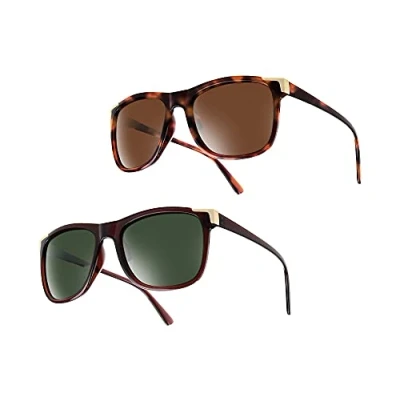 Abbildung von UrbanSky Sonnenbrille Catherine (2er Pack, Sonnenbrillen Set mit Einstecketuis) polarisiert Doppelpack