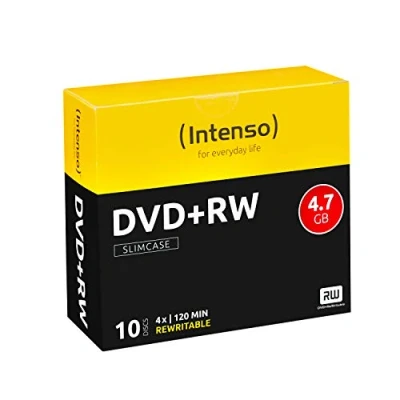 Abbildung von Intenso DVD+RW Rohlinge, Rewritable, 4,7GB, 4x Speed, 10er Slim Case
