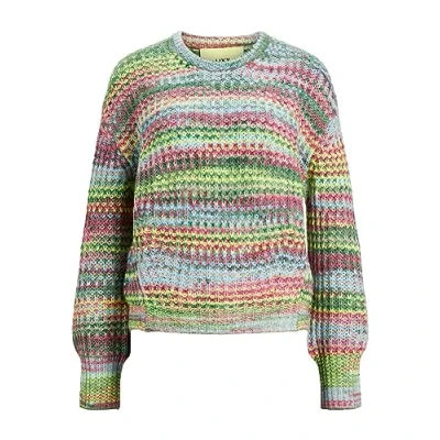 Abbildung von JJXX Simone space dye CREW NECK NOOS Strickpullover, Damen, Größe: XL, Limeade multi coloure