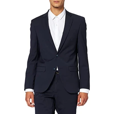 Abbildung von bugatti Herren Sakko Anzugjacke, Blau (Marine 49), 56