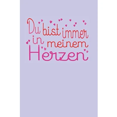 Abbildung von Notizbuch Trauertagebuch Du bist immer in meinem Herzen: zur Erinnerung, blanko mit schwarzem Rahmen, weißes Papier DIN A5 (6x9 Zoll) 120 Seiten Notizheft zum selbstgestalten Buch