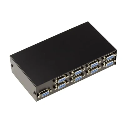 Abbildung von KALEA INFORMATIQUE VGA Sharing Box vom Typ Video Switch 8 + 1 Port, Weiche Eingänge auf Ausgang oder Eingang Ausgänge.