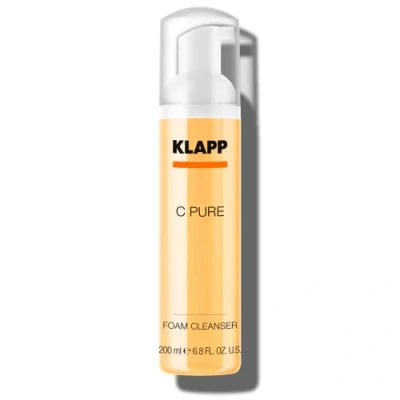Abbildung von KLAPP Cosmetics C Pure Foam Cleanser Reinigungsschaum mit belebender Wirkung für eine gründliche ergiebige Reinigung jeden Hauttyp geeignet 200 ml
