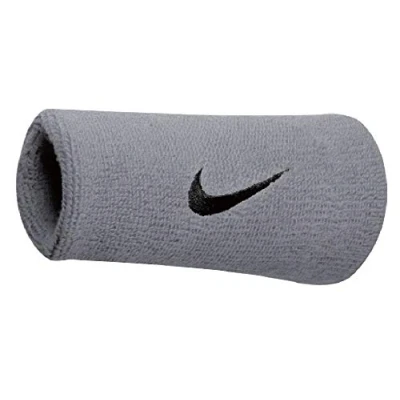 Abbildung von Nike Performance Double WIDE FIT Unisex Schweißband, Größe: One Size, Dunkelgrau