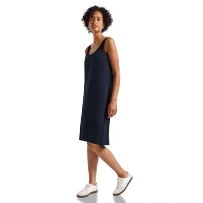 Abbildung von Street One MIT Knotendetail Jerseykleid, Damen, Größe: 34, Blau