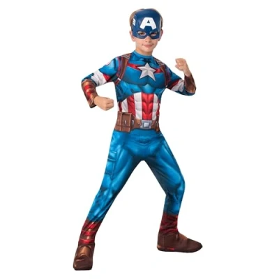 Abbildung von Captain America Classic Avengers Kinderkostüm SI. L