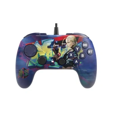 Abbildung von HORI Fighting Commander OCTA (Street Fighter 6 Cammy Edition) für Windows PC Kabelgebundener Controller in Turnierqualität Offiziell lizenziert von Capcom