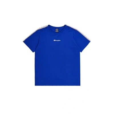 Abbildung von Champion Jungen Legacy Retro Sport B Tape S/S Crewneck T Shirt, Elektrischblau, 9 10 Jahre