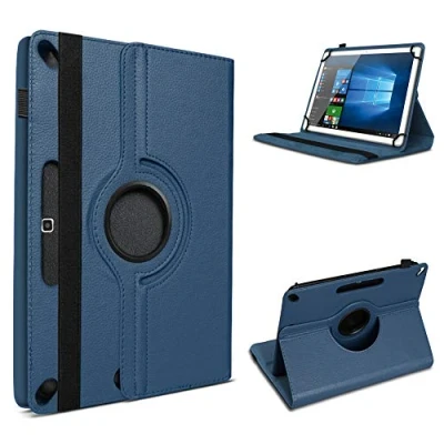 Abbildung von UC Express Tablet Hülle kompatibel für Wortmann Terra Pad 1006 1005 1004 1006V2 Tasche Schutzhülle Cover Schutz Case 360 Drehbar Klapphülle, Farben:Blau