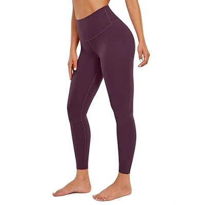 Abbildung von CRZ Yoga Butterluxe Damen High Waist Sport Leggings Blickdicht Leggins Sporthose Workout Gym Yogahose 71cm Dunkellila 40