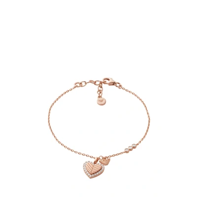 Abbildung von Emporio Armani Damen Roségoldfarbenes Sterling Silber Armband, EG3626221
