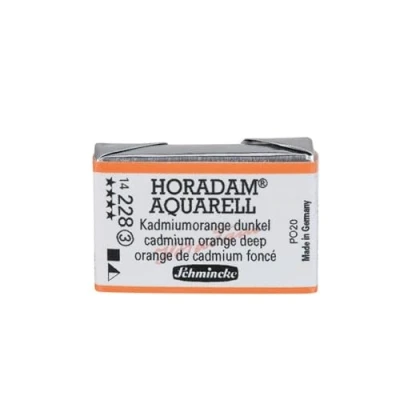 Abbildung von Schmincke HORADAM® AQUARELL feinste Künstler Aquarellfarben, 228 Kadmiumorange dunkel, 14 043, 1/1 Näpfchen