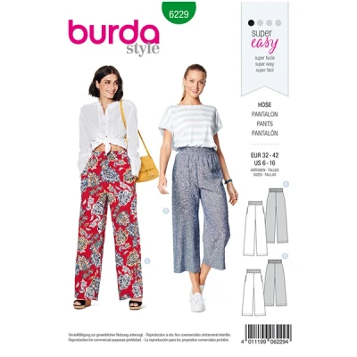 Abbildung von Hose Burda 6229 32 42