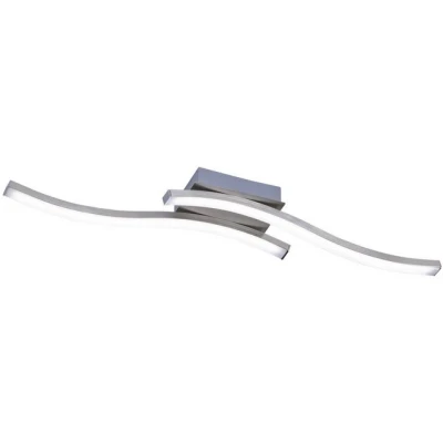 Abbildung von TRIO Leuchten LED Deckenleuchte Route, fest integriert, Warmweiß, moderne Deckenlampe 2 flammig, LEDs mit 2x 500 Lumen