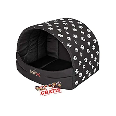 Abbildung von HobbyDog BUSCWL5 Souffleur + Spieltau gratis Hundehöhle Katzenhöhle Hundebett Katzenbett Hundehaus Schlafplatz Hundekorb Hund Haus Hundehütte S XL (M (50 x 38 cm))