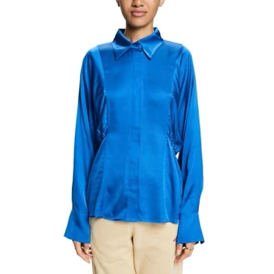 Abbildung von Esprit Hemdbluse, Damen, Größe: Medium, Bright blue