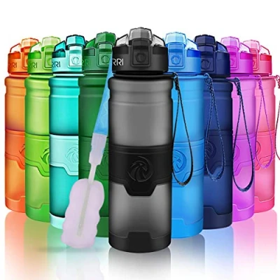 Abbildung von ZORRI Sport Wasserflasche Trinkflasche Bpa Frei Sportflasche, Grau, Gr. 1000ml 32oz