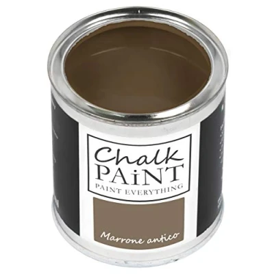 Abbildung von Chalk Paint Everything® Marrone Antico Kreidefarbe Wasserbasis für Alle Oberflächen einfach zu verarbeiten ohne schlechten Geruch Extra Matt (250 ml)