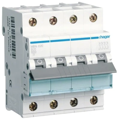 Abbildung von Hager MBN620 Leitungsschutzschalter 4polig 20A 400V