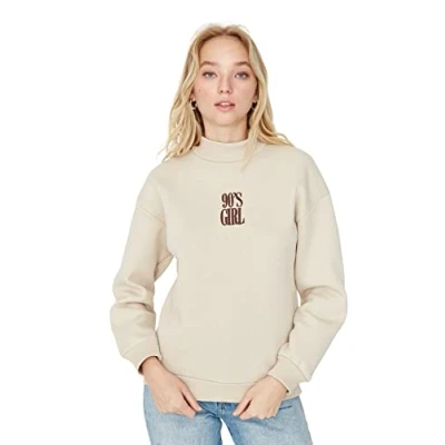 Abbildung von Trendyol Damen Twoaw21sw0019/Bej Sweatshirt, beige, 36