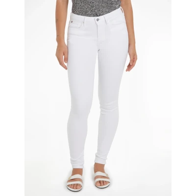 Abbildung von Tommy Hilfiger FLEX COMO Jeans Skinny Fit, Damen, Größe: 25x32, Optic white