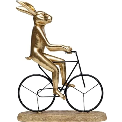 Abbildung von Kare Design Objekt Cyclist Rabbit 39cm Deko, Metall, 38,5x29x13,5cm
