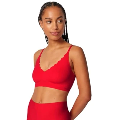 Abbildung von Skiny Damen Bustier mit herausnehmbare Pads Micro Essentials 084272 Gr. 42 in high Risk red