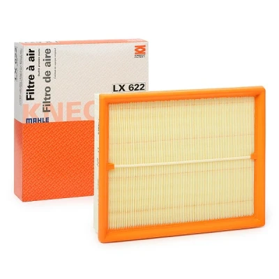 Abbildung von MAHLE ORIGINAL LX 622 Luftfilter 57,3 213 254,0 Filtereinsatz AUDI: A6 C5 Limousine, A4 B5 Avant, BMW: 5 7, X5