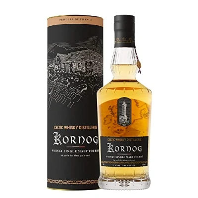 Abbildung von Celtic Whisky Distillerie Kornog Peated Single Malt 700 ml 46% Vol. Klassischer mit keltischer Seele Ausgeprägt torfiger Charakter