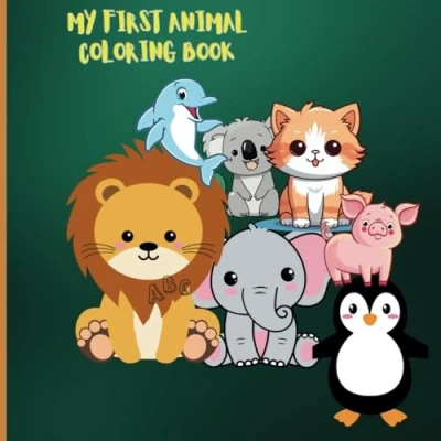 Abbildung von Animals Coloring for kids: Educational Pages with and Alphabets Preschool Children Ages 3 5