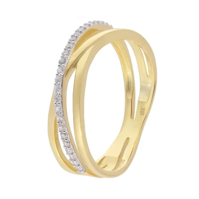 Abbildung von trendor 68452 Damenring Gold 333/8K Zirkonia Ring