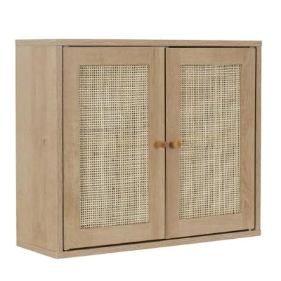 Abbildung von HOME DECO FACTORY, HD0226, Wandschrank, Modell Bali, Natural Crush Collection, Möbel, Schrank, Badezimmermöbel, 60 x 50 20 cm, Braun