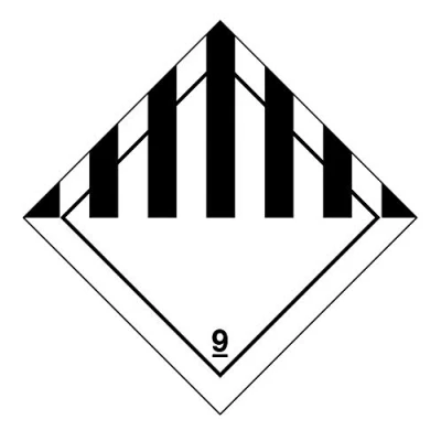Abbildung von 100 S/A Etiketten 100x100mm verschiedene Waren Klasse 9