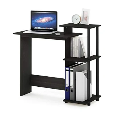 Abbildung von Furinno Efficient Home Laptop Notebook Computertisch, Espresso/Schwarz