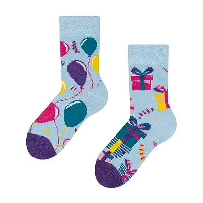 Abbildung von Dedoles Socken Kinder Mädchen Jungen Baumwolle viele lustige Designs Weihnachtssocken 1 Paar, Farbe Mehrfarbig, Motiv Party, Gr. 27 30