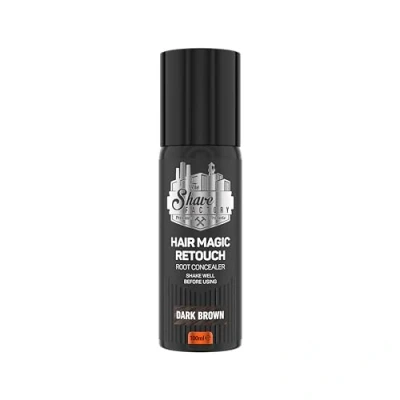 Abbildung von The Shave Factory Magic Retouch Spray Ansatz in Sekunden kaschieren nahtlos mit Ihrer eigenen Haarfarbe verblenden für einen makellosen Look 100ML (dunkelbraun, 1 Stück)