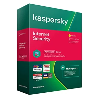 Abbildung von Kaspersky Internet Security 2022 2 Geräte 1 Jahr Windows/Mac/Android Aktivierungscode in Standardverpackung
