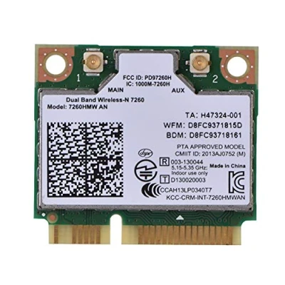 Abbildung von Bewinner 2,4 G / 5 PCI E Netzwerkkarte Bluetooth 4.0 Intel 7260AN 7260HMW Funkkarte IEEE Standard basierter 802.11a b/g/n Adapter Dualband WLAN Karte für Desktop PC