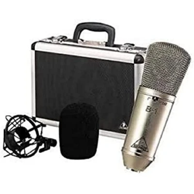 Abbildung von Behringer B 1 Goldbedampftes Großmembran Studio Kondensatormikrofon, Silber